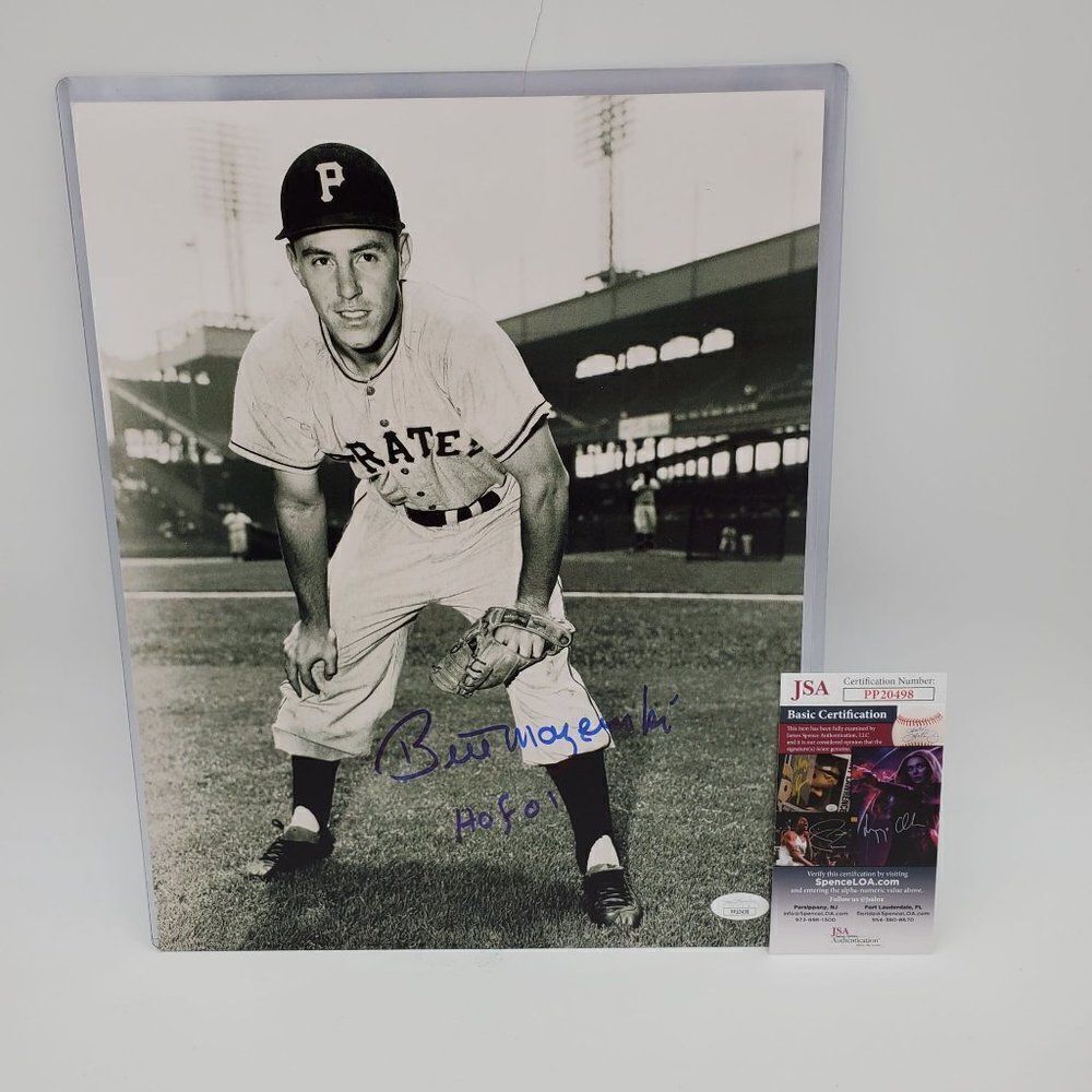 Bill Mazeroski Signed Photo 11X14 HOF 01 Inscribed JSA COA Pirates